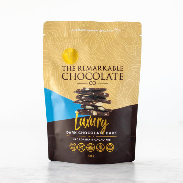 Macadamia & Cacao Nib | Luxury Bark – remarkablechocolate