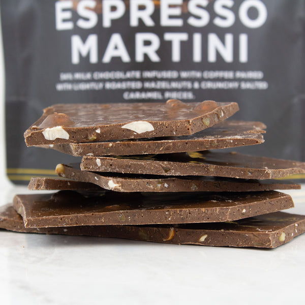 Hazelnut Espresso Martini | Chocolate Bark 125G – The Remarkable
