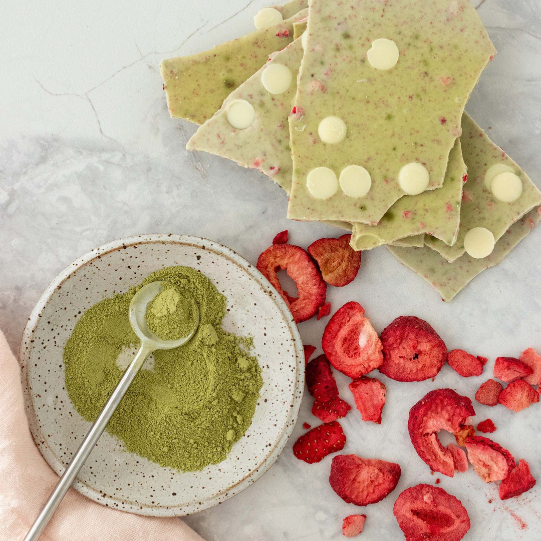 Strawberry Matcha | Luxury Bark – The Remarkable Chocolate Co.