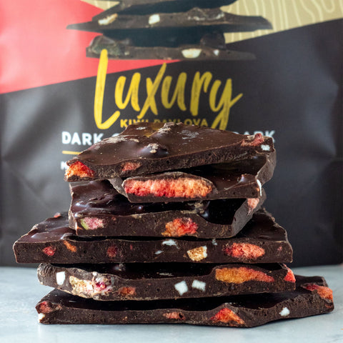 Kiwi Pavlova | Luxury Bark – remarkablechocolate