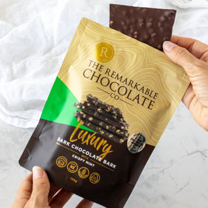 Crispy Mint | Luxury Bark – remarkablechocolate